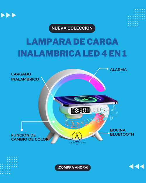 LAMPARA ATMOSFERICA TIPO G LUZ GALAXIA/ CON CARGADOR Y BOCINA – AbarcaTodo  RD